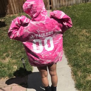 Jake Pauler pink camo hoodie